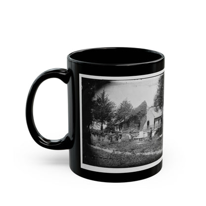 Petersburg, Va. Blandford Church And Graveyard (U.S. Civil War) Black Coffee Mug-The Sticker Space