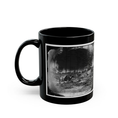 Petersburg, Va. Captured Confederate Encampment (U.S. Civil War) Black Coffee Mug-The Sticker Space