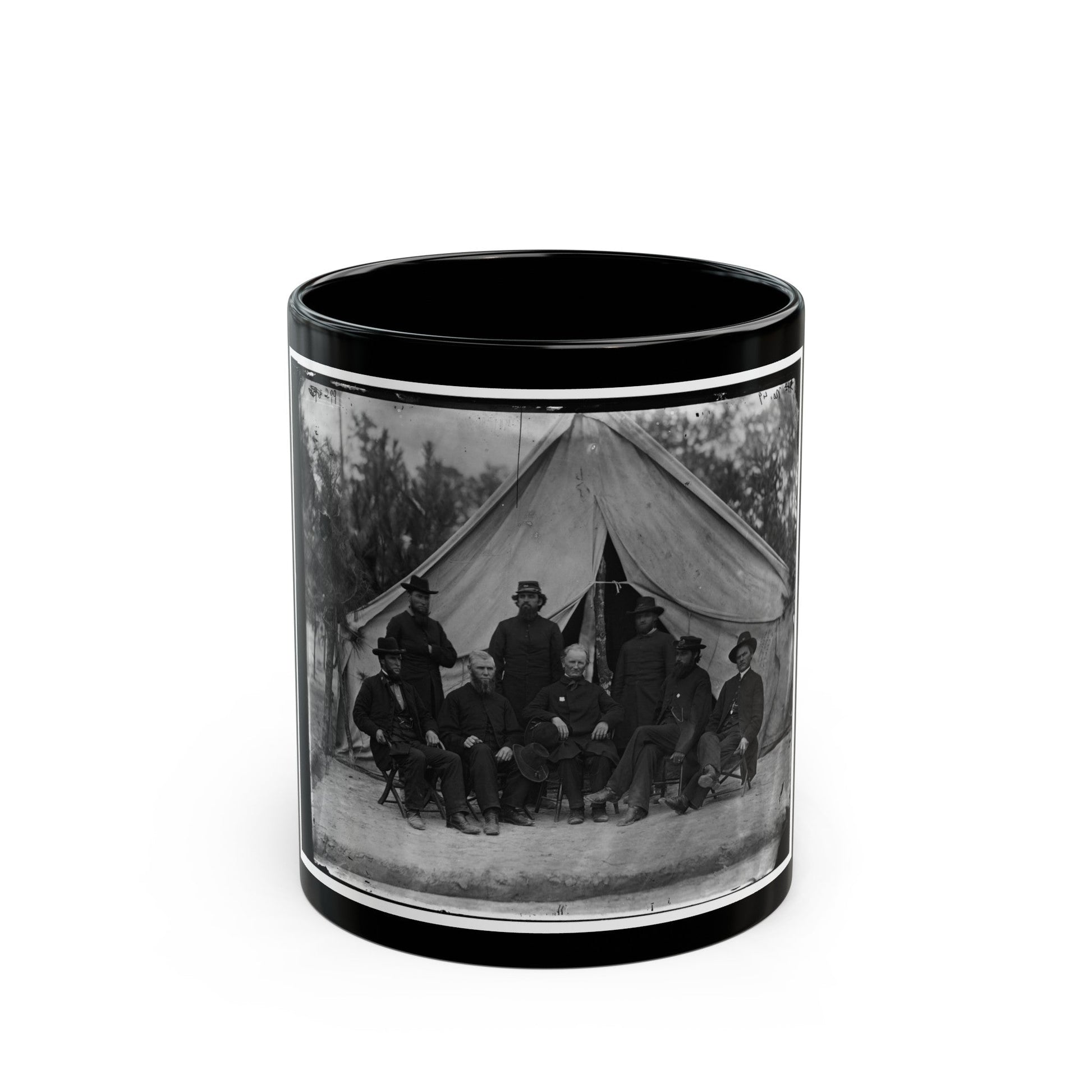 Petersburg, Va. Chaplains Of The 9th Corps (U.S. Civil War) Black Coffee Mug-11oz-The Sticker Space