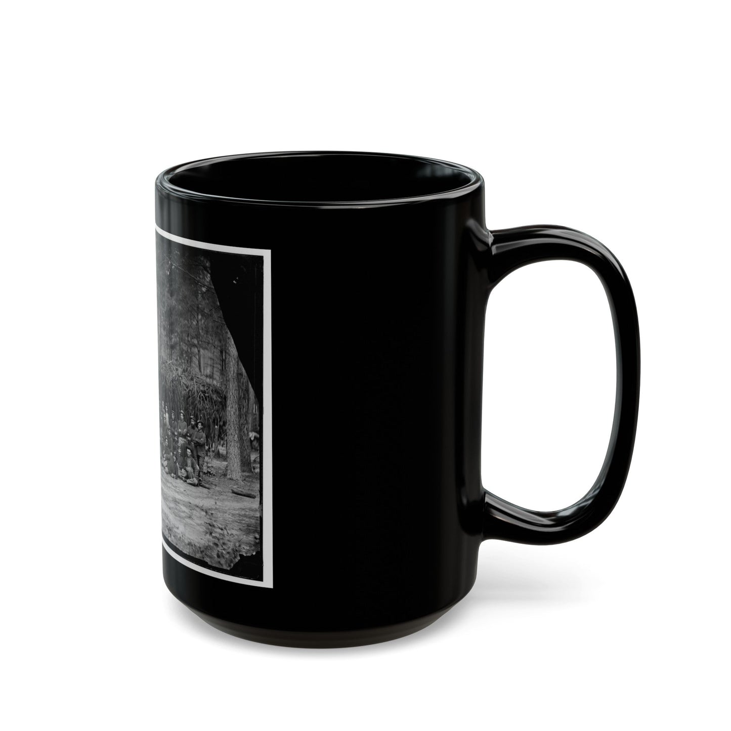 Petersburg, Va. Company A, U.S. Engineer Battalion (U.S. Civil War) Black Coffee Mug-The Sticker Space