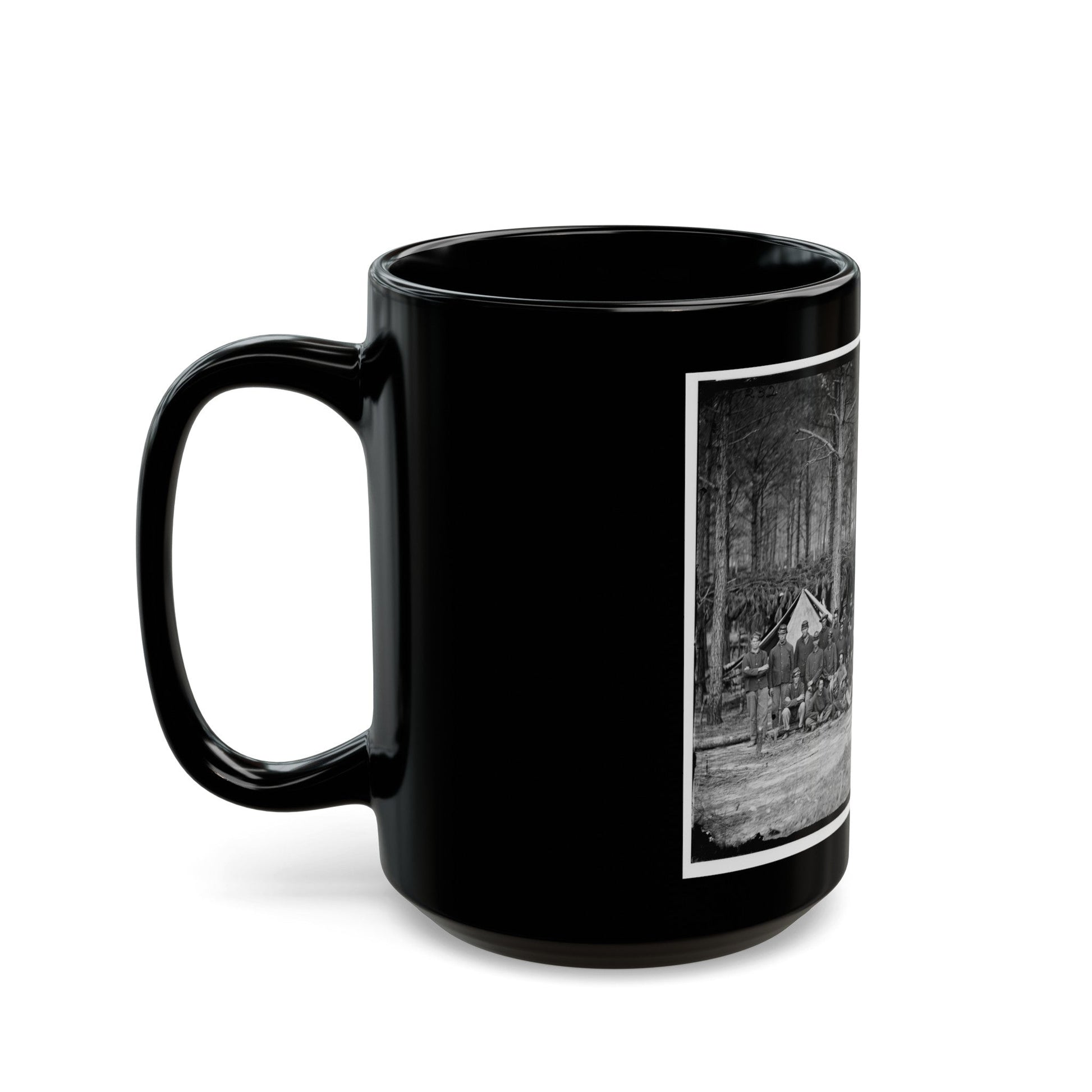 Petersburg, Va. Company A, U.S. Engineer Battalion (U.S. Civil War) Black Coffee Mug-The Sticker Space