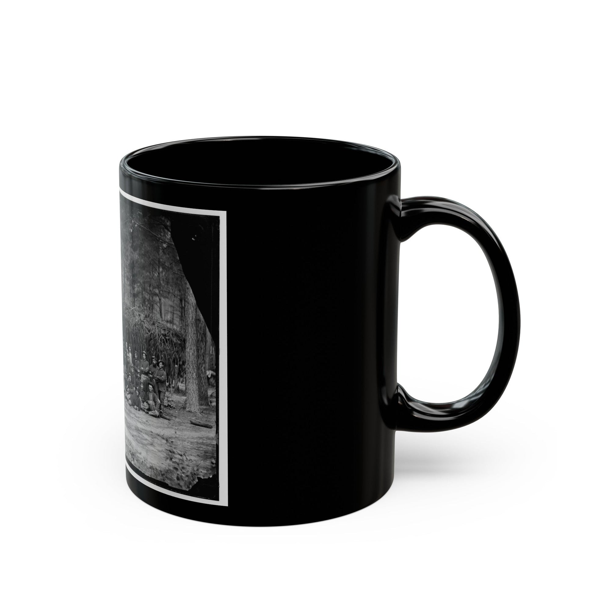 Petersburg, Va. Company A, U.S. Engineer Battalion (U.S. Civil War) Black Coffee Mug-The Sticker Space