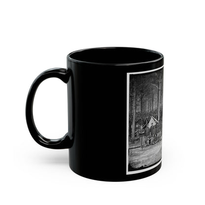 Petersburg, Va. Company A, U.S. Engineer Battalion (U.S. Civil War) Black Coffee Mug-The Sticker Space