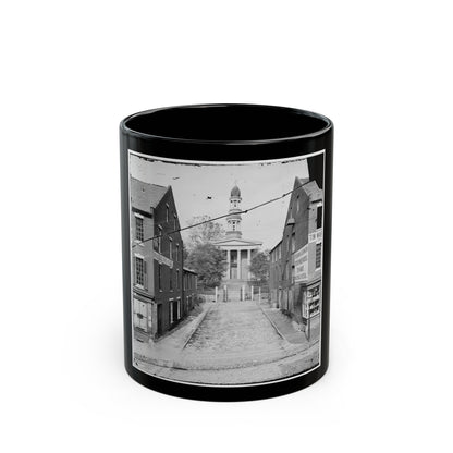 Petersburg, Va. Courthouse (U.S. Civil War) Black Coffee Mug-11oz-The Sticker Space