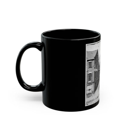 Petersburg, Va. Courthouse (U.S. Civil War) Black Coffee Mug-The Sticker Space