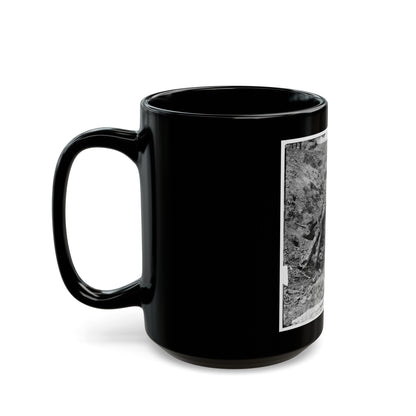 Petersburg, Va. Dead Confederate Soldier, In Trench Beyond A Section Of Chevaux-De-Frise (U.S. Civil War) Black Coffee Mug-The Sticker Space