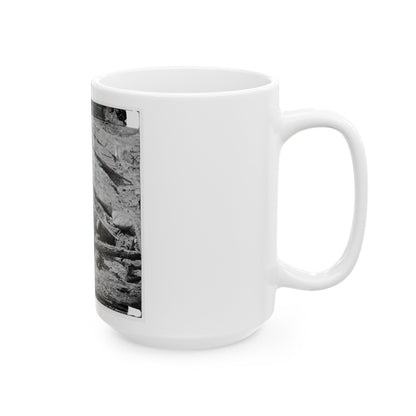 Petersburg, Va. Dead Confederate Soldier With Gun (U.S. Civil War) White Coffee Mug-The Sticker Space