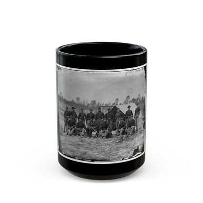 Petersburg, Va. Detachment Of 3d Indiana Cavalry (U.S. Civil War) Black Coffee Mug-15oz-The Sticker Space