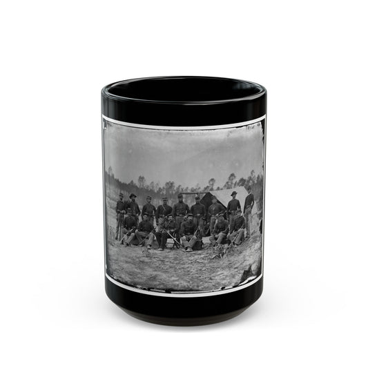 Petersburg, Va. Detachment Of 3d Indiana Cavalry (U.S. Civil War) Black Coffee Mug-15oz-The Sticker Space