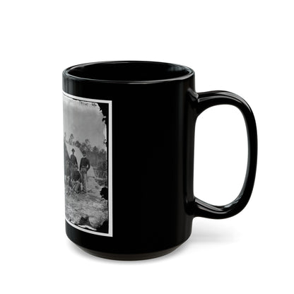 Petersburg, Va. Detachment Of 3d Indiana Cavalry (U.S. Civil War) Black Coffee Mug-The Sticker Space