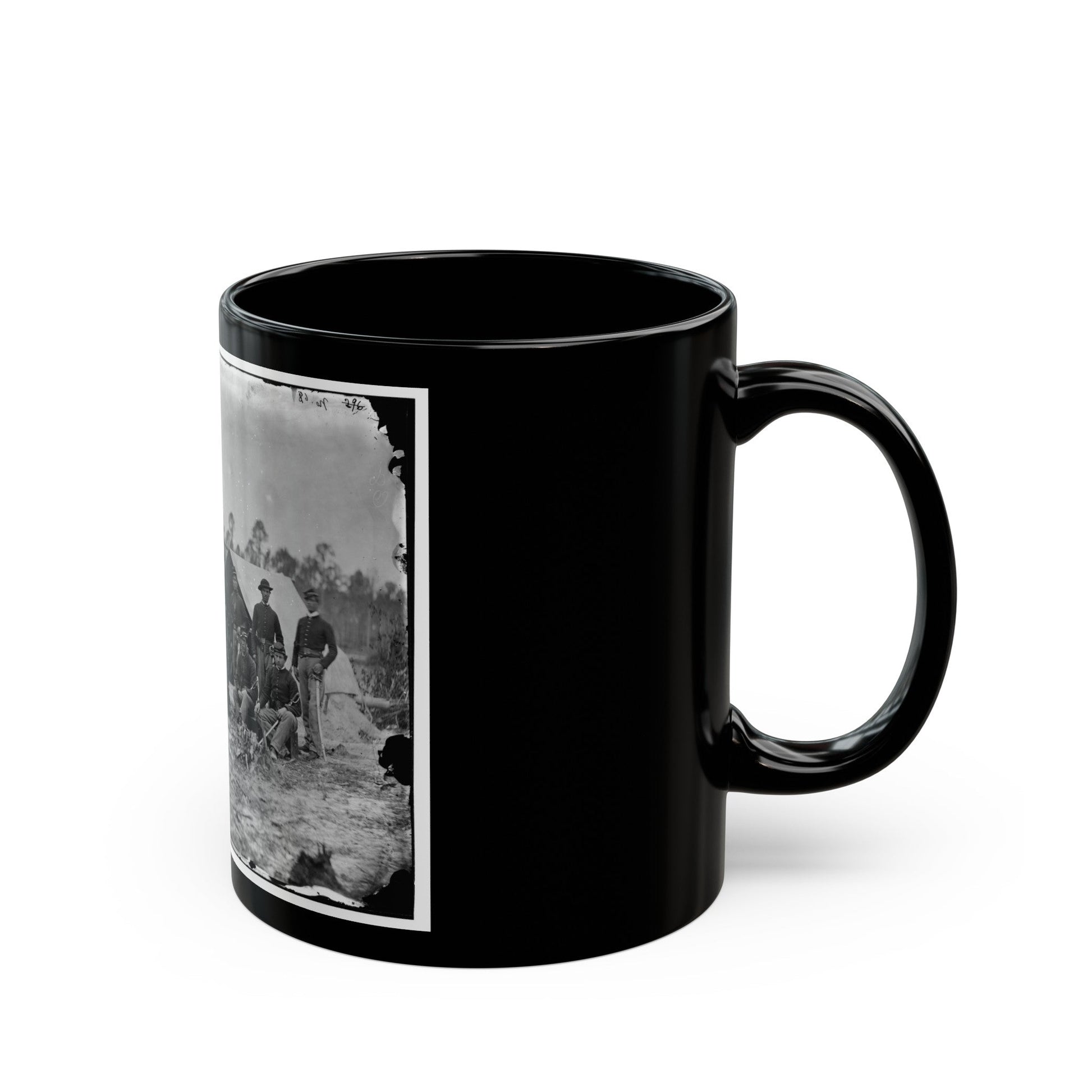 Petersburg, Va. Detachment Of 3d Indiana Cavalry (U.S. Civil War) Black Coffee Mug-The Sticker Space