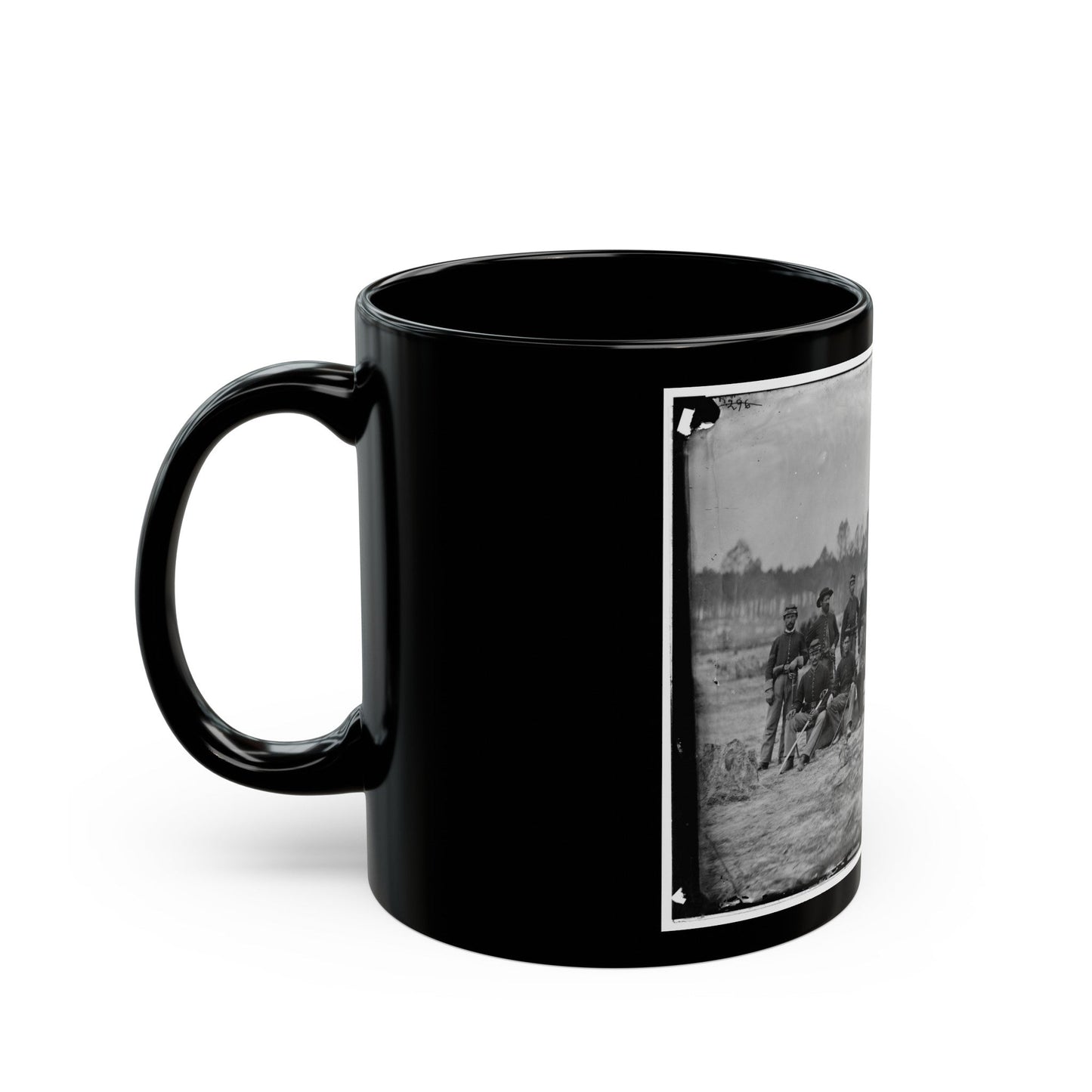 Petersburg, Va. Detachment Of 3d Indiana Cavalry (U.S. Civil War) Black Coffee Mug-The Sticker Space