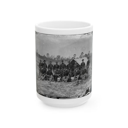 Petersburg, Va. Detachment Of 3d Indiana Cavalry (U.S. Civil War) White Coffee Mug-15oz-The Sticker Space