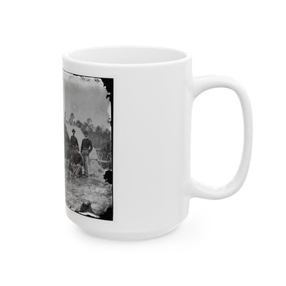 Petersburg, Va. Detachment Of 3d Indiana Cavalry (U.S. Civil War) White Coffee Mug-The Sticker Space