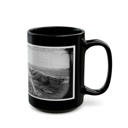 Petersburg, Va. Federal Line Near Fort Morton (U.S. Civil War) Black Coffee Mug-The Sticker Space