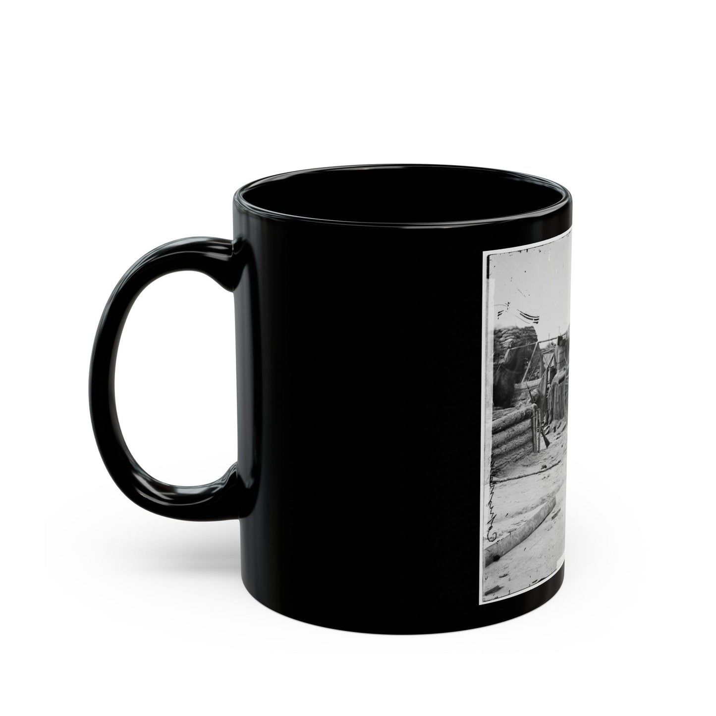 Petersburg, Va. Federal Soldiers Removing Artillery From Confederate Fortifications (U.S. Civil War) Black Coffee Mug-The Sticker Space