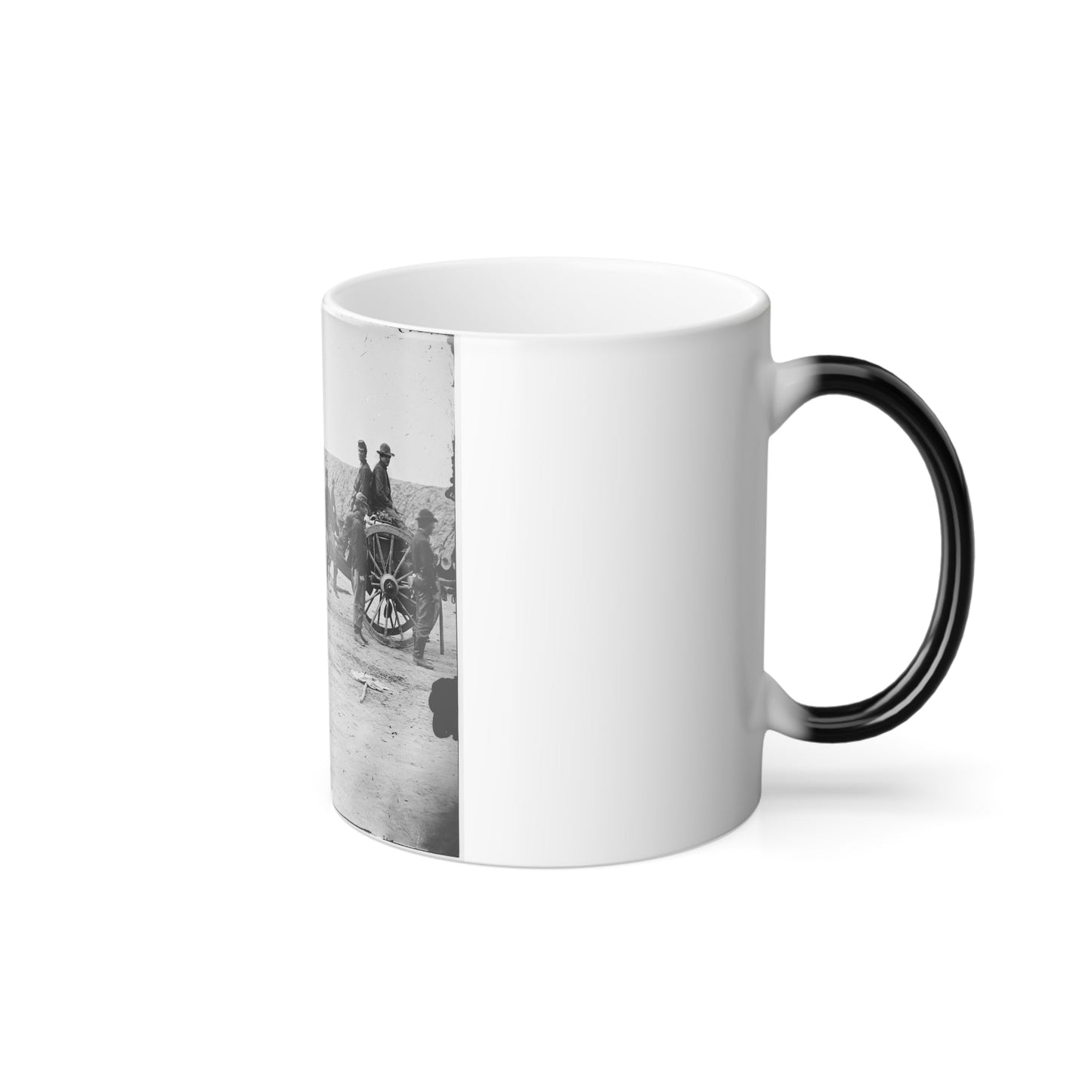 Petersburg, Va. Federal Soldiers Removing Artillery From Confederate Fortifications (U.S. Civil War) Color Morphing Mug 11oz-11oz-The Sticker Space
