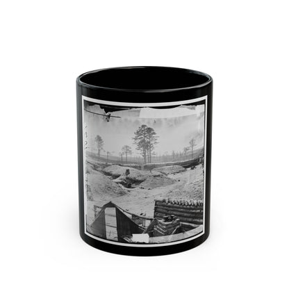Petersburg, Va. Fortifications (U.S. Civil War) Black Coffee Mug-11oz-The Sticker Space