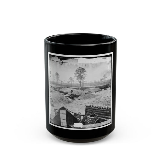 Petersburg, Va. Fortifications (U.S. Civil War) Black Coffee Mug-15oz-The Sticker Space