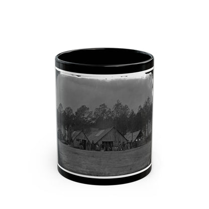 Petersburg, Va. General View Of The Commissary Department, 50th New York Engineers (U.S. Civil War) Black Coffee Mug-11oz-The Sticker Space