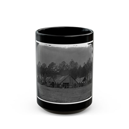 Petersburg, Va. General View Of The Commissary Department, 50th New York Engineers (U.S. Civil War) Black Coffee Mug-15oz-The Sticker Space