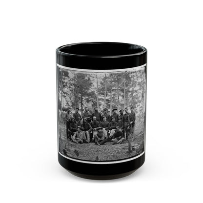 Petersburg, Va. Group Of Company B, U.S. Engineer Battalion (U.S. Civil War) Black Coffee Mug-15oz-The Sticker Space