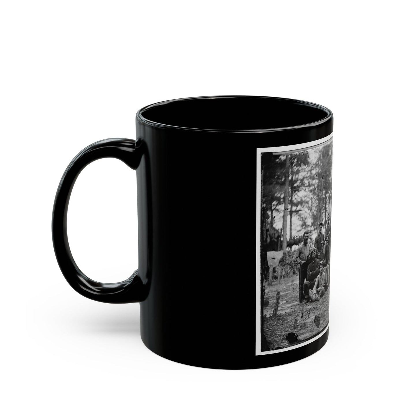 Petersburg, Va. Group Of Company B, U.S. Engineer Battalion (U.S. Civil War) Black Coffee Mug-The Sticker Space