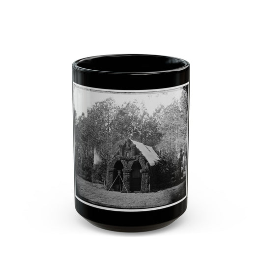 Petersburg, Va. Headquarters, 50th New York Engineers (U.S. Civil War) Black Coffee Mug-15oz-The Sticker Space