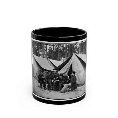 Petersburg, Va. Hospital Stewards Of 2d Division, 9th Corps, In Front Of Tents (U.S. Civil War) Black Coffee Mug-11oz-The Sticker Space