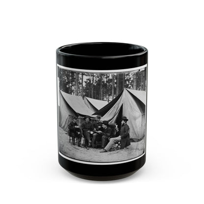 Petersburg, Va. Hospital Stewards Of 2d Division, 9th Corps, In Front Of Tents (U.S. Civil War) Black Coffee Mug-15oz-The Sticker Space