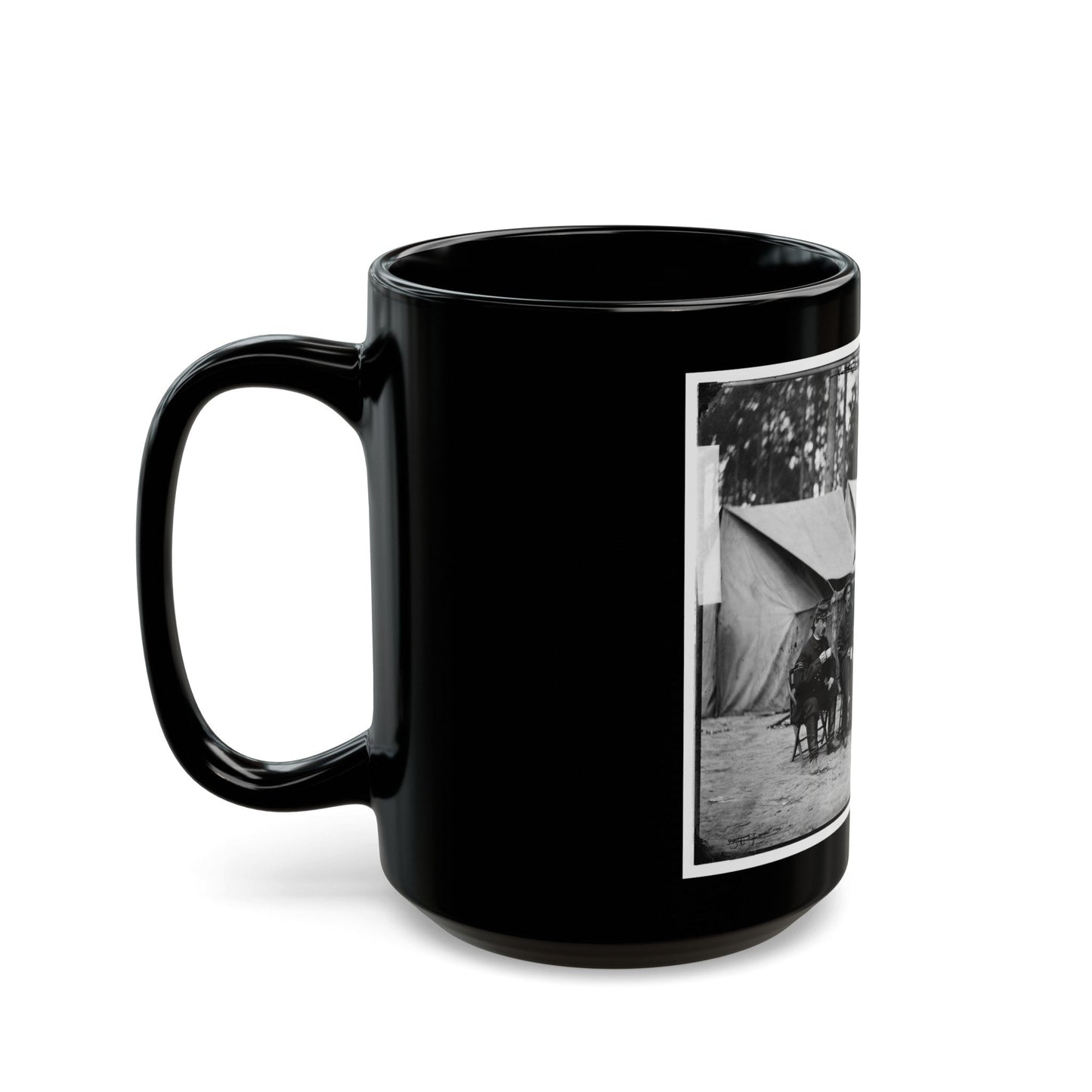 Petersburg, Va. Hospital Stewards Of 2d Division, 9th Corps, In Front Of Tents (U.S. Civil War) Black Coffee Mug-The Sticker Space