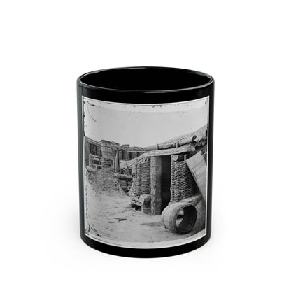 Petersburg, Va. Interior View Of Confederate Works (U.S. Civil War) Black Coffee Mug-11oz-The Sticker Space