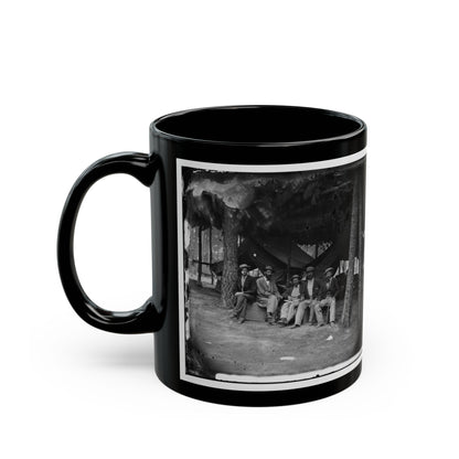 Petersburg, Va. Military Telegraph Operators At Headquarters; Another Group (U.S. Civil War) Black Coffee Mug-The Sticker Space