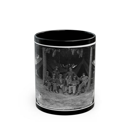 Petersburg, Va. Military Telegraph Operators At Headquarters (U.S. Civil War) Black Coffee Mug-11oz-The Sticker Space