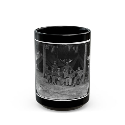 Petersburg, Va. Military Telegraph Operators At Headquarters (U.S. Civil War) Black Coffee Mug-15oz-The Sticker Space