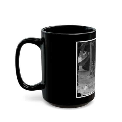 Petersburg, Va. Military Telegraph Operators At Headquarters (U.S. Civil War) Black Coffee Mug-The Sticker Space