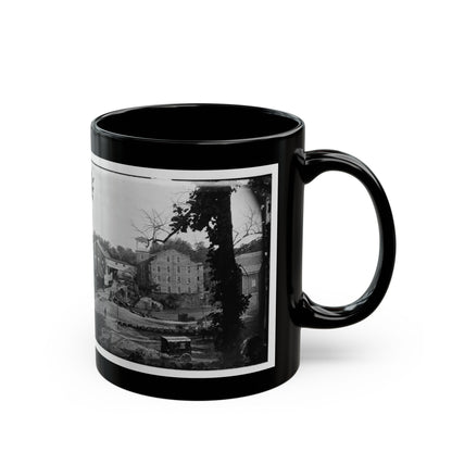 Petersburg, Va. Mills; Photographic Wagon Of Engineer Dept. In Foreground (U.S. Civil War) Black Coffee Mug