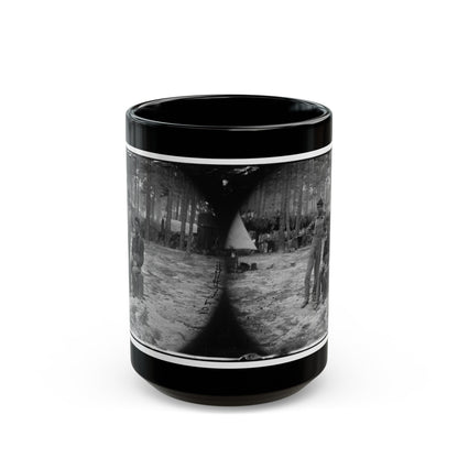 Petersburg, Va. Two Youthful Military Telegraph Operators At Headquarters (U.S. Civil War) Black Coffee Mug-15oz-The Sticker Space