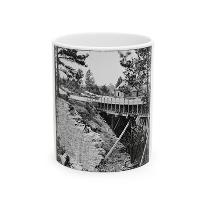 Petersburg, Va., Vicinity. Canal Aqueduct (U.S. Civil War) White Coffee Mug-11oz-The Sticker Space