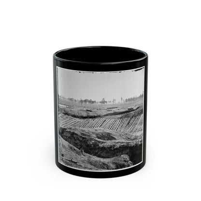 Petersburg, Va. View From Breastworks Of Fort Sedgwick (U.S. Civil War) Black Coffee Mug-11oz-The Sticker Space