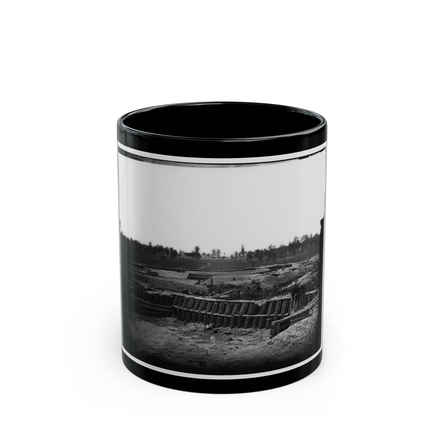 Petersburg, Va. View From Center Of Fort Sedgwick Looking South (U.S. Civil War) Black Coffee Mug