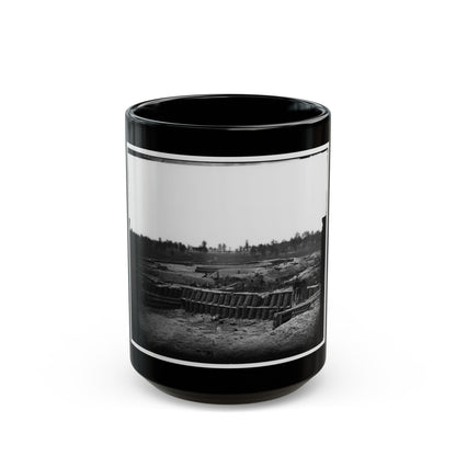 Petersburg, Va. View From Center Of Fort Sedgwick Looking South (U.S. Civil War) Black Coffee Mug-15oz-The Sticker Space