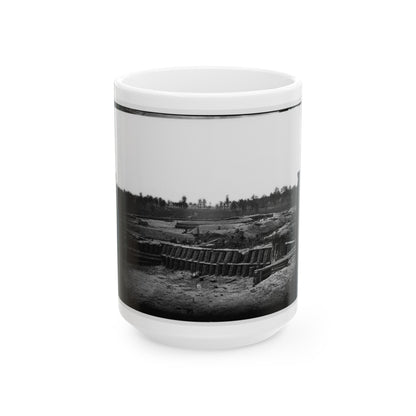 Petersburg, Va. View From Center Of Fort Sedgwick Looking South (U.S. Civil War) White Coffee Mug-15oz-The Sticker Space