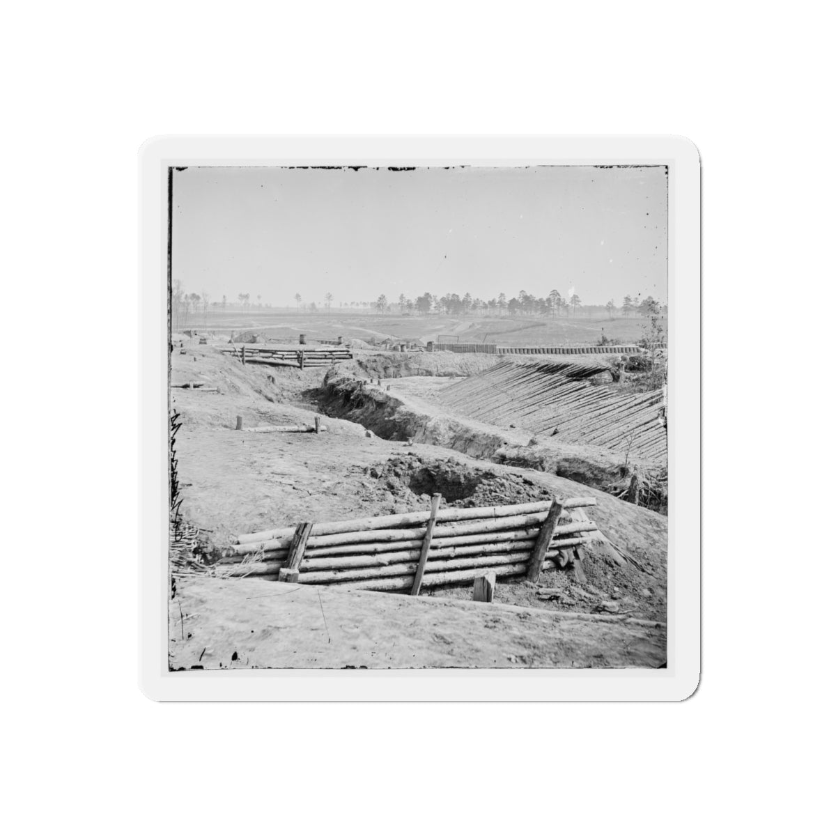 Petersburg, Va. View Of Fort Sedgwick (U.S. Civil War) Refrigerator Magnet-5" x 5"-The Sticker Space