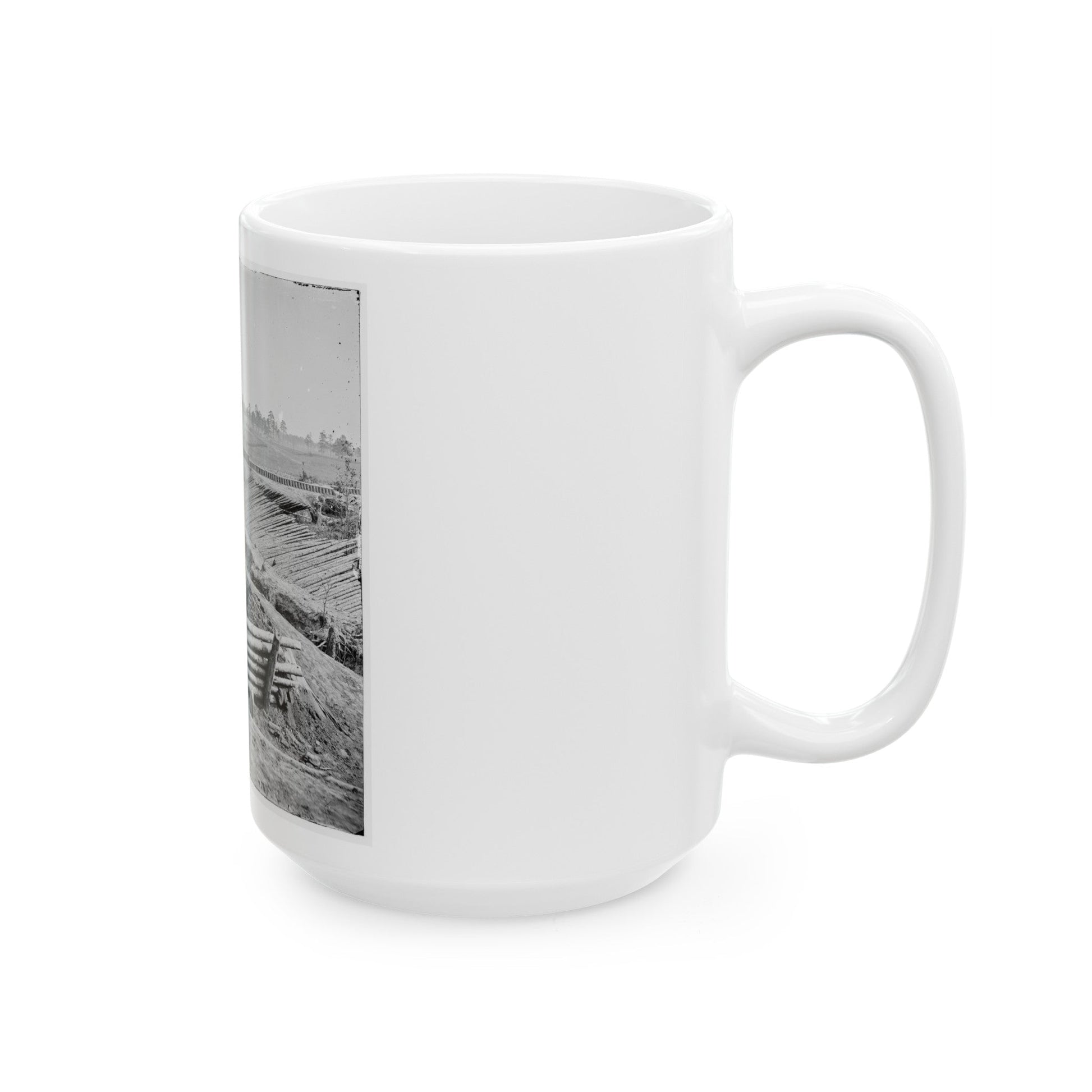 Petersburg, Va. View Of Fort Sedgwick (U.S. Civil War) White Coffee Mug-The Sticker Space