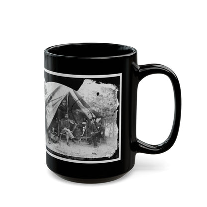 Petersburg, Virginia . Officer And Men Of Company E, 1st New York Engineers (U.S. Civil War) Black Coffee Mug