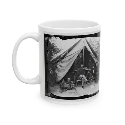Petersburg, Virginia . Officer And Men Of Company E, 1st New York Engineers (U.S. Civil War) White Coffee Mug