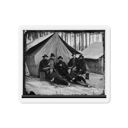 Petersburg, Virginia. Engineers At H.Q., Army Of The Potomac (U.S. Civil War) Refrigerator Magnet 4 Inch Die-Cut - The Sticker Space