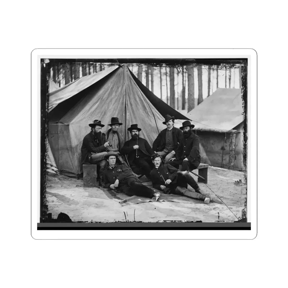 Petersburg, Virginia. Engineers at H.Q., Army of the Potomac (U.S. Civil War) STICKER Vinyl Kiss-Cut Decal 6 Inch White - The Sticker Space