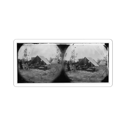 Petersburg, Virginia. Photographers Resting in Camp (U.S. Civil War) STICKER Vinyl Kiss-Cut Decal 3 Inch White - The Sticker Space